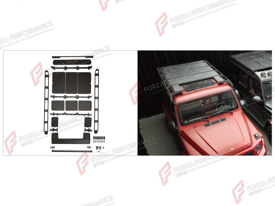 Buy Now ROOF RACK BAR LUGGAGE WITH SUNROOF for MERCEDES-BENZ G-CLASS W464 2019 - 2024 and upgrade car parts from SIR Tuning at the Best Price. Headlights, Tail lights, Bodykits, Navigations, Body Kit and more - Fast & Free Shipping within Europe, US & Worldwide.