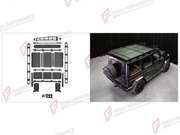 ROOF RACK BAR LUGGAGE WITH SUNROOF for MERCEDES-BENZ G-CLASS W465 G63 G450D G500 G550 2025+