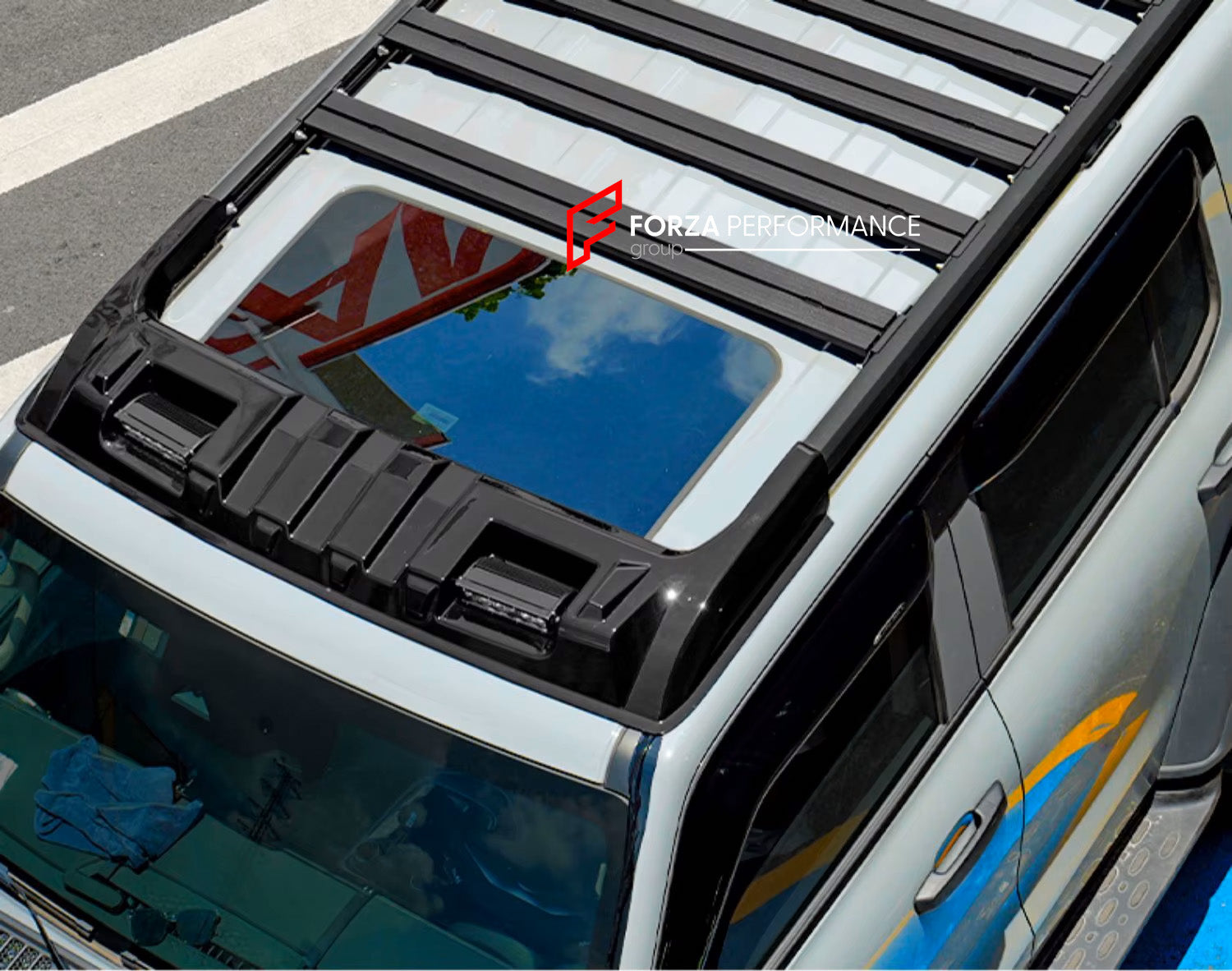 ROOF RACK WITH ROOF LIGHT for TANK 300 2020+