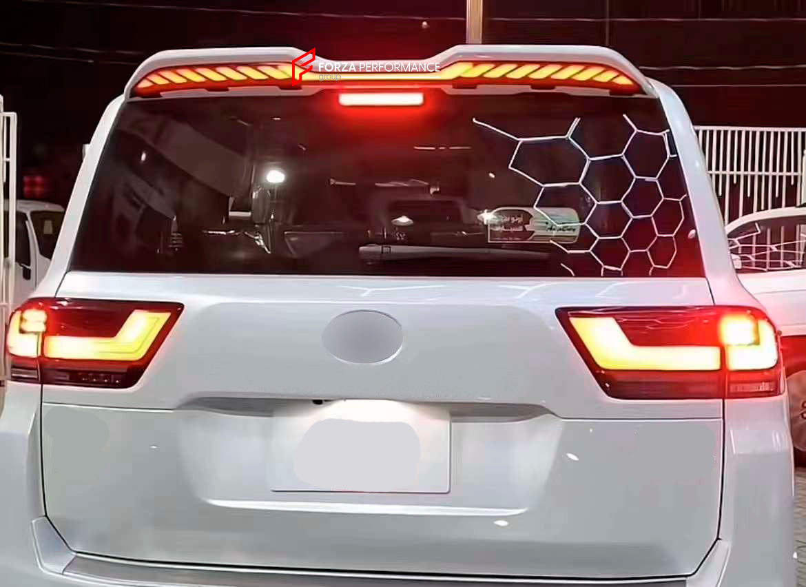 ROOF REAR SPOILER WITH DYNAMIC LED LIGHTS for TOYOTA LAND CRUISER 300 LC300 2021+