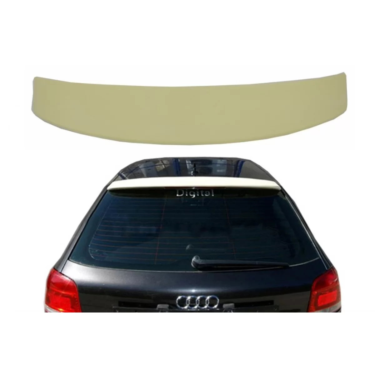Roof Spoiler suitable for Audi A3 8P Hatchback (2003-2012) RS LOOK 3 Doors – product image 1