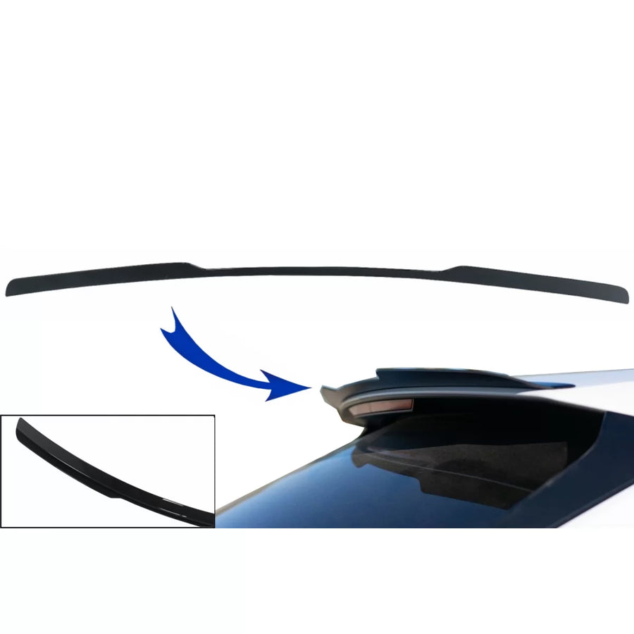 Roof Spoiler Cap suitable for Audi Q8 SUV (2018-up) Sport Design Piano Black Add-On – product image 1