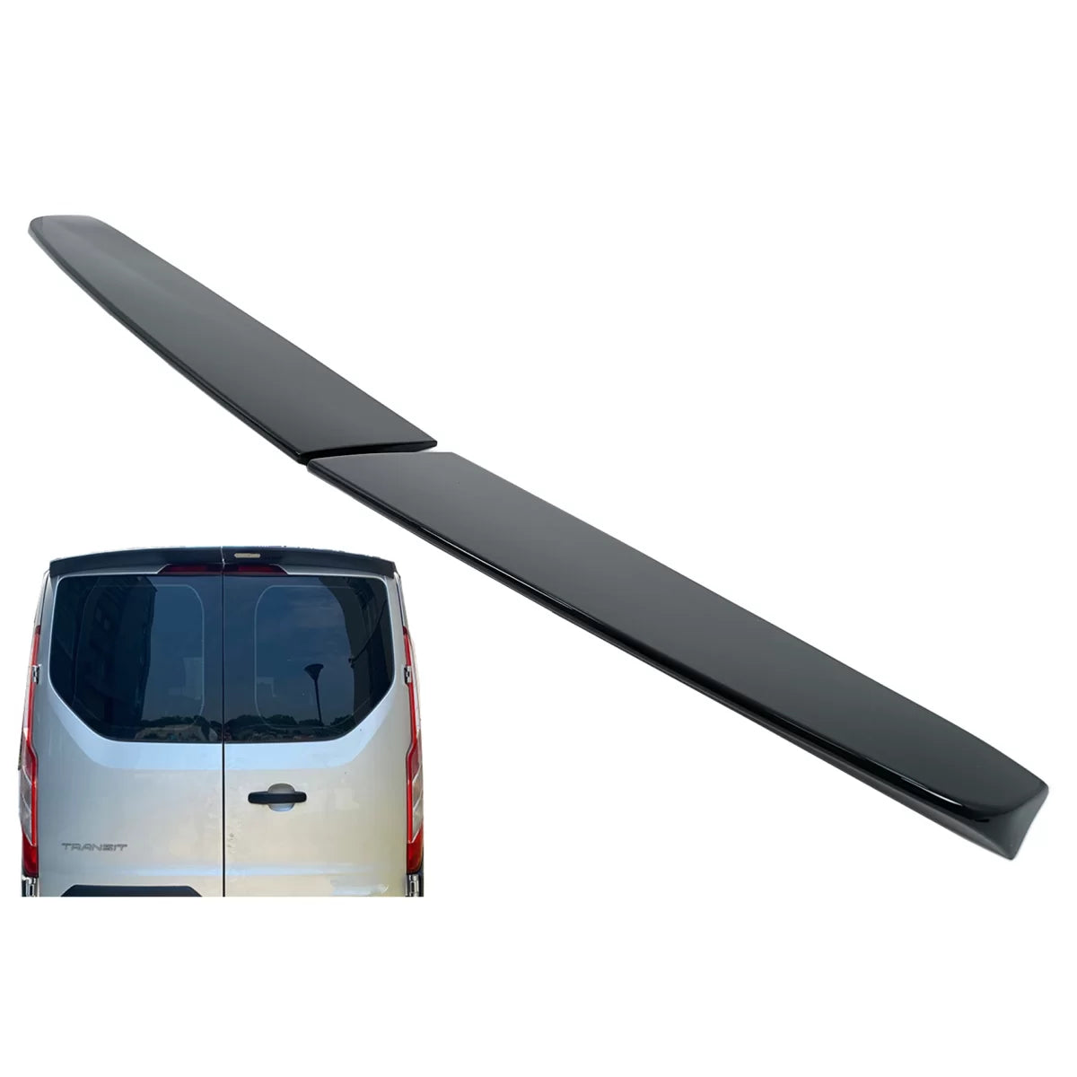 Roof Spoiler Wing suitable for Ford Transit Custom (2013-2023) only Barn Doors – product image 1