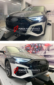 FRONT BUMPER WITH GRILLE for AUDI A3 8Y 2020 - 2021 | RS3 STYLE