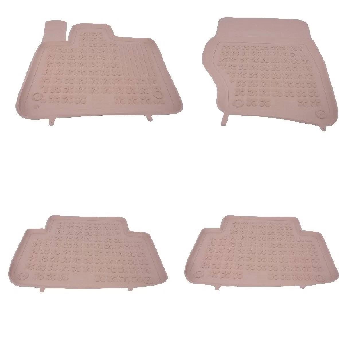 Rubber Floor Mat Beige suitable for Audi Q7 I 4L (2005-2015) – product image 1