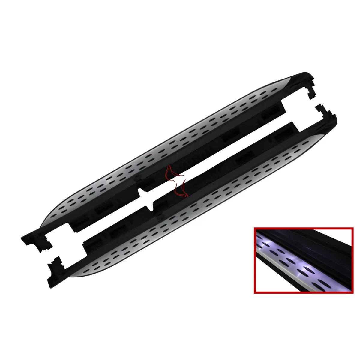 Running Boards suitable for Mercedes GL-Class X166 (2012-2015) GLS-Class Facelift (2016-2018) Side Steps with LED Courtesy Li