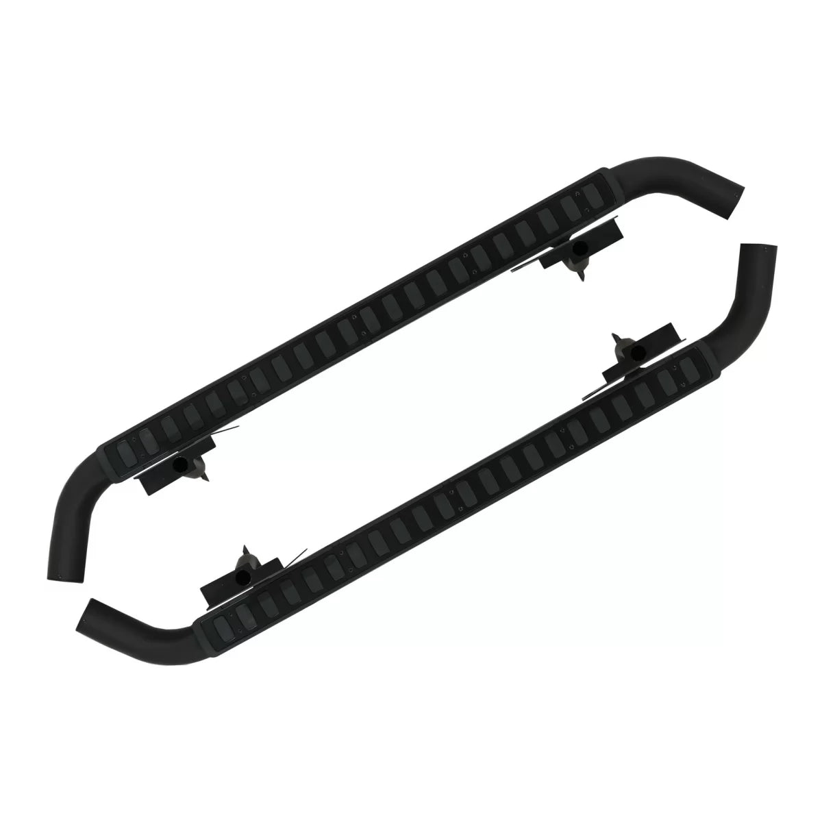 Running Boards Side Steps suitable for Land Rover Defender 110 (1990-2016) Black Edition – product image 1