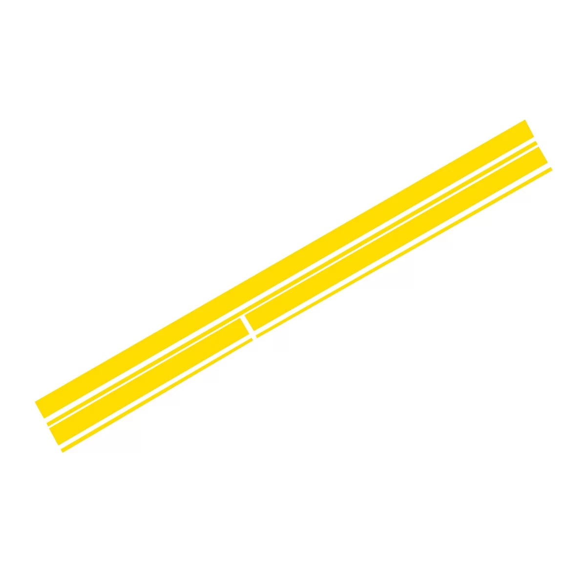 Set Sticker Matte Yellow Upper Bonnet Roof & Tailgate suitable for Mercedes CLA W117 C117 X117 (2013-2016) A Class W176 (2012