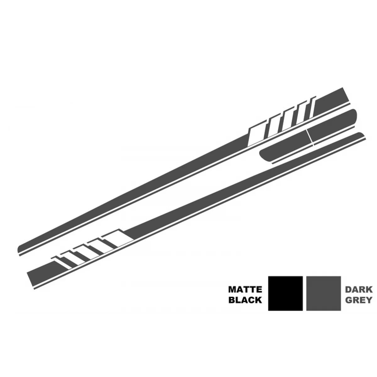 Side Decals Sticker Vinyl Dark Grey suitable for Mercedes C-Class C205 Coupe A205 Cabriolet (2014-) C63 Design – product imag