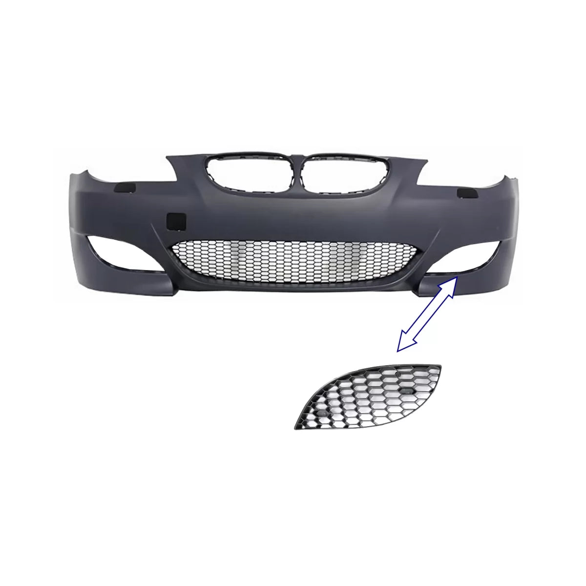 Side Grille LEFT Side suitable for BMW 5 Series E60 E61 (2003-2010) M5 Design – product image 1