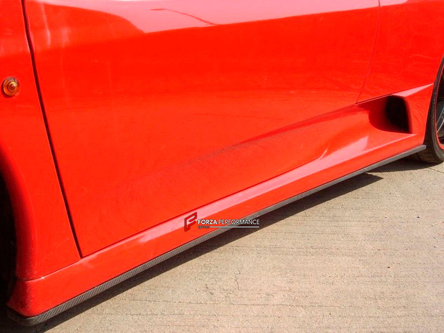 Buy Now SIDE SKIRT for FERRARI F430 T004 and upgrade car parts from SIR Tuning at the Best Price. Headlights, Tail lights, Bodykits, Navigations, Body Kit and more - Fast & Free Shipping within Europe, US & Worldwide.