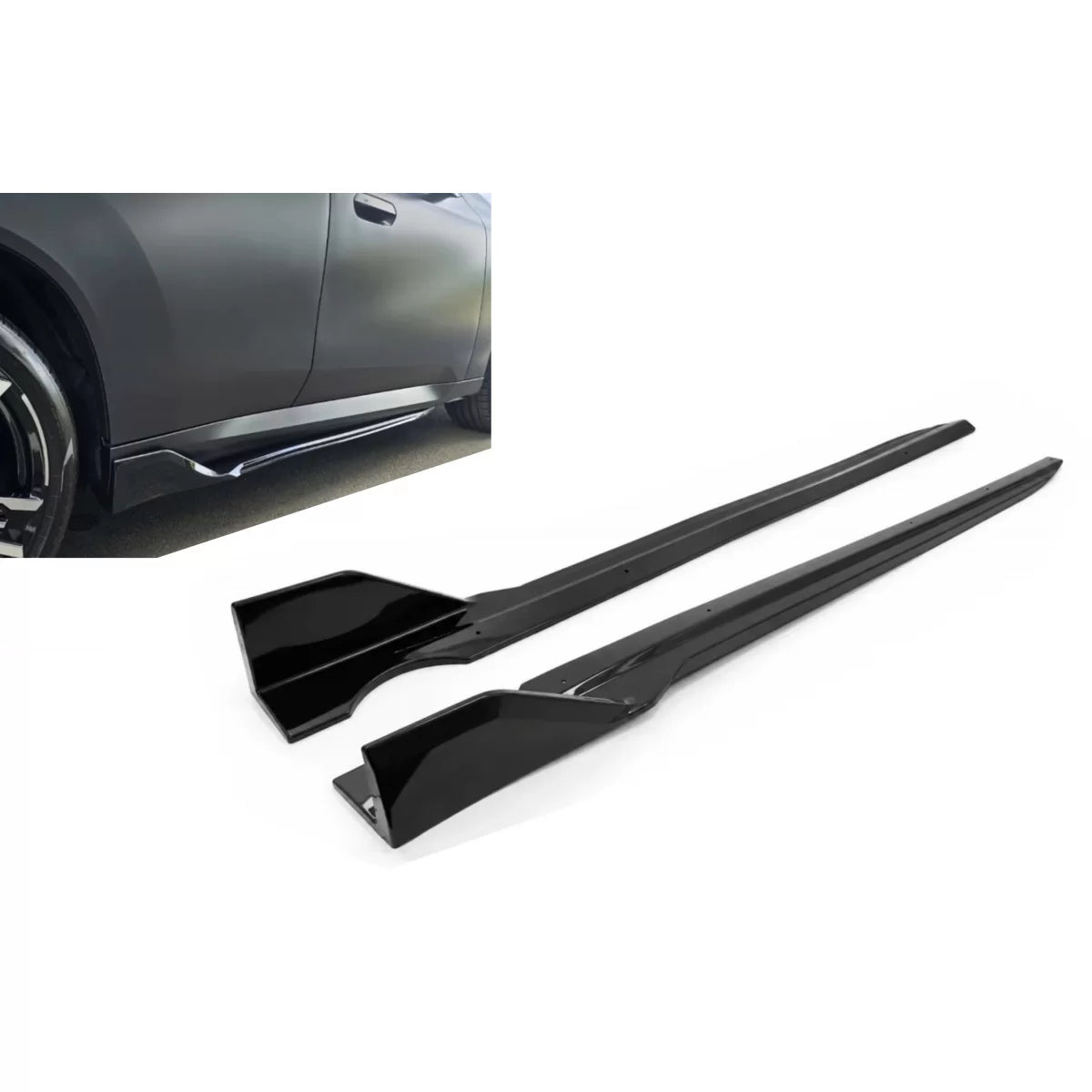 Side Skirts Extension suitable for BMW X3 G45 (2024-2027)  Piano Black – product image 1