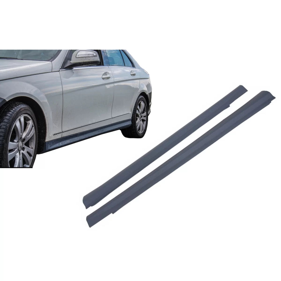 Side Skirts suitable for Mercedes C-Class W204 (2007-2012) C63 Design – product image 1