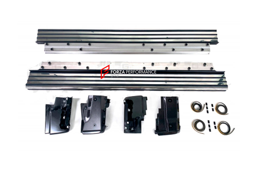 Buy Now SIDE STEPS for 4x4 MERCEDES BENZ G CLASS AMG W463A W464 G63 2018 - 2024 and upgrade car parts from SIR Tuning at the Best Price. Headlights, Tail lights, Bodykits, Navigations, body kit and more - Fast & Free Shipping within Europe, US & Worldwide.