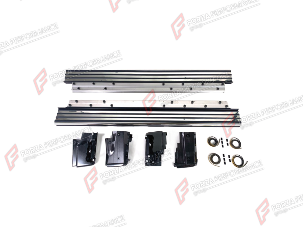 SIDE STEPS WITH DRY CARBON CORNERS for MERCEDES-BENZ G-CLASS W464 4X4 2019 - 2024