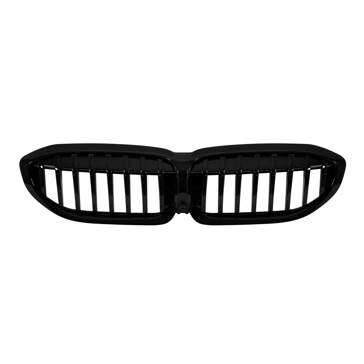 Single rib kidney grilles in black lacquer suitable for BMW 3 Series G20 sedan, G21 touring 2019-2022 – product image 1