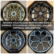 SMIDDA HJULFÄLGAR FÄLGAR SMIDDA SMIDDA FÄLGAR SKRÄDDARSYDDA I SVERIGE: STOCKHOLM, GÖTEBORG, MALMÖ, UPPSALA, SOLLENTUNA