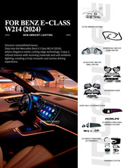 SPEAKER COVERS FRAGRANCE SYSTEM WITH AMBIENT LIGHTS for MERCEDES-BENZ E CLASS W214 2023+