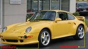 REAR TRUNK WITH SPOILER for PORSCHE 911 993 1993 - 1998