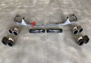REAR ROOF SPOILER REAR DIFFUSER WITH EXHAUST TIPS for AUDI Q8 4M 2019 - 2023 | SQ8 4M 2019 - 2024 | RSQ8 SQ8 STYLE