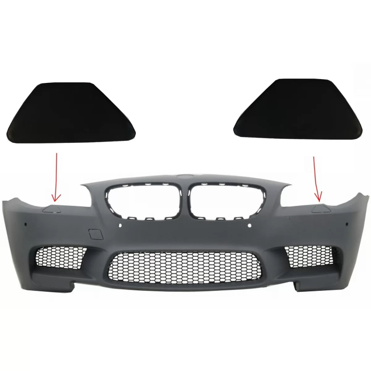 SRA headlights washer cover Front Bumper suitable for BMW 5 Series F10 F11 (2011-2017) M5 Design – product image 1