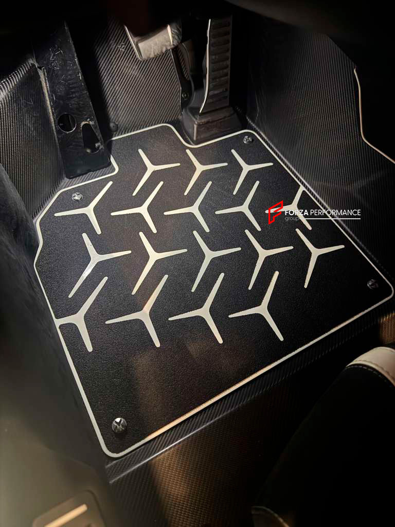 STAINLESS STEEL FLOOR MATS CARPETS for LAMBORGHINI AVENTADOR SVJ LP 770-4