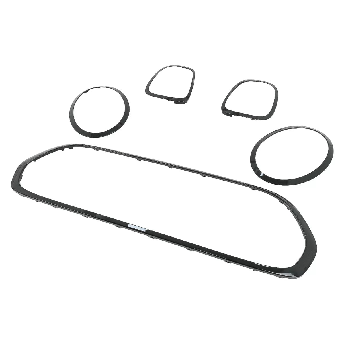 Surround Trim Set Headlights Grille Taillights Covers suitable for MINI III F55/F56 Hatchback F57 Convertible (2014-up) Piano