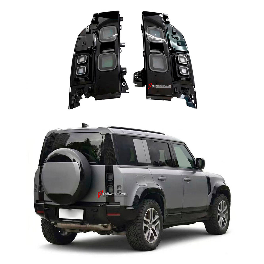 Buy Now TAIL LIGHT COVERS for LAND ROVER DEFENDER L663 2019+ and upgrade car parts from SIR Tuning at the Best Price. Headlights, Tail lights, Bodykits, Navigations, body kit and more - Fast & Free Shipping within Europe, US & Worldwide.