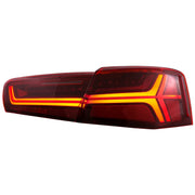 Taillights Full LED suitable for Audi A6 4G C7 Limousine (2011-2014) Red Clear Facelift Design with Sequential Dynamic Turnin