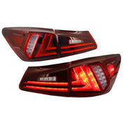 Taillights Full LED suitable for Lexus IS XE20 (2006-2012) Light Bar Facelift New XE30 Red Clear – product image 2