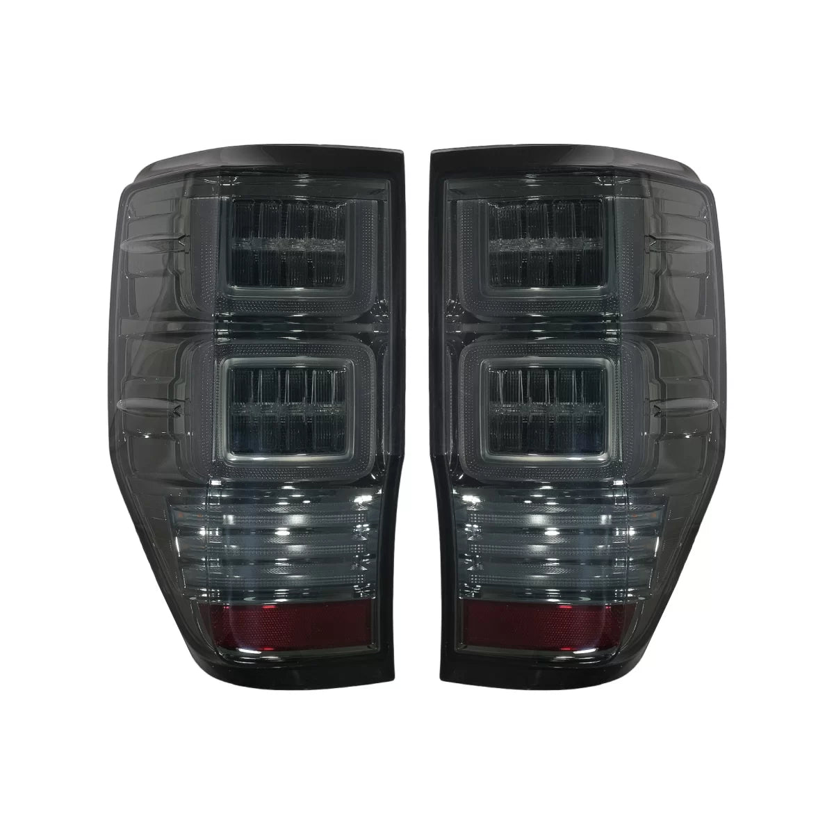 Taillights LED suitable for Ford Ranger (2012-2018) with Sequential Dynamic Turning Lights Smoke – product image 1