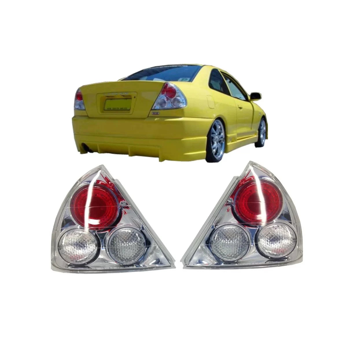 Taillights suitable for Mitsubishi Mirage Lancer (1995-1997) Coupe Sedan Tail Rear Lights Clear – product image 1