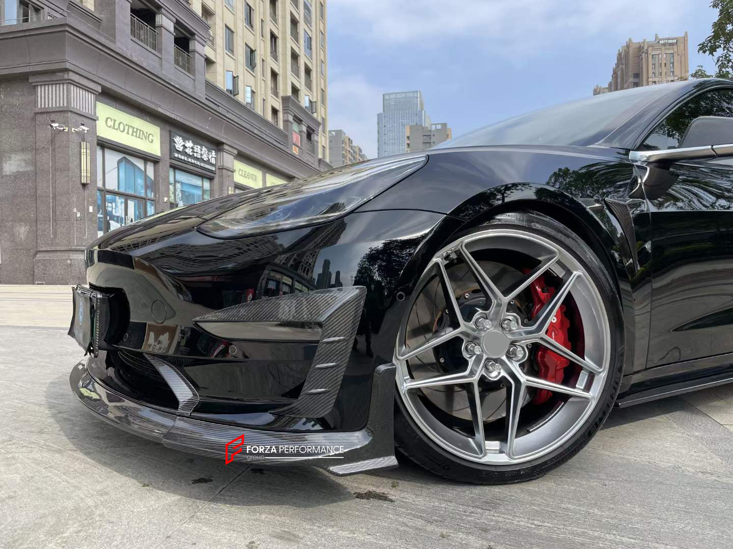 CARBON FIBER BODY KIT FOR TESLA MODEL 3 2016+ R-3