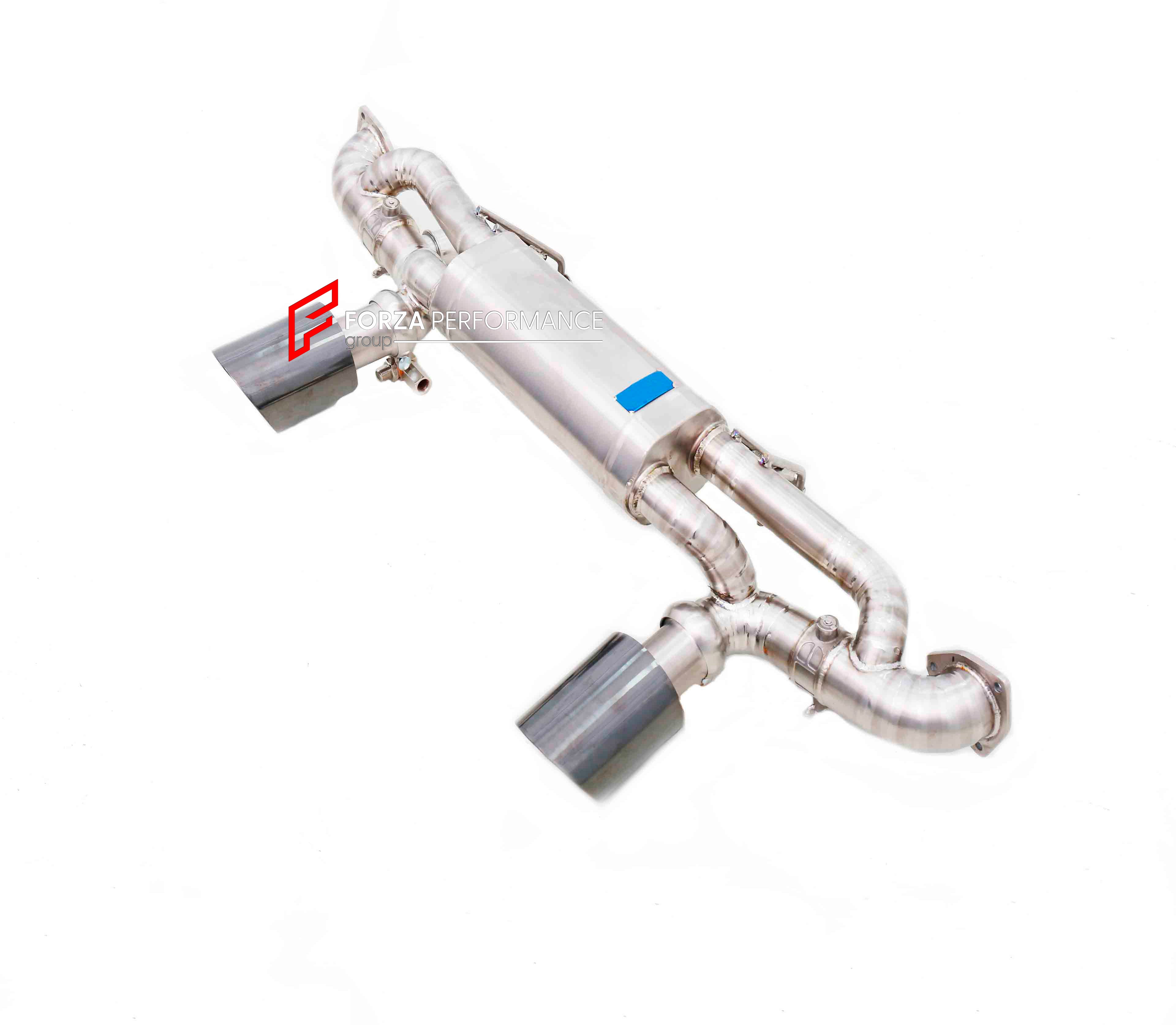 TITANIUM VALVED EXHAUST BYPASS MUFFLER for PORSCHE 718 CAYMAN GT4 RS 4.0T 2022 - 2025