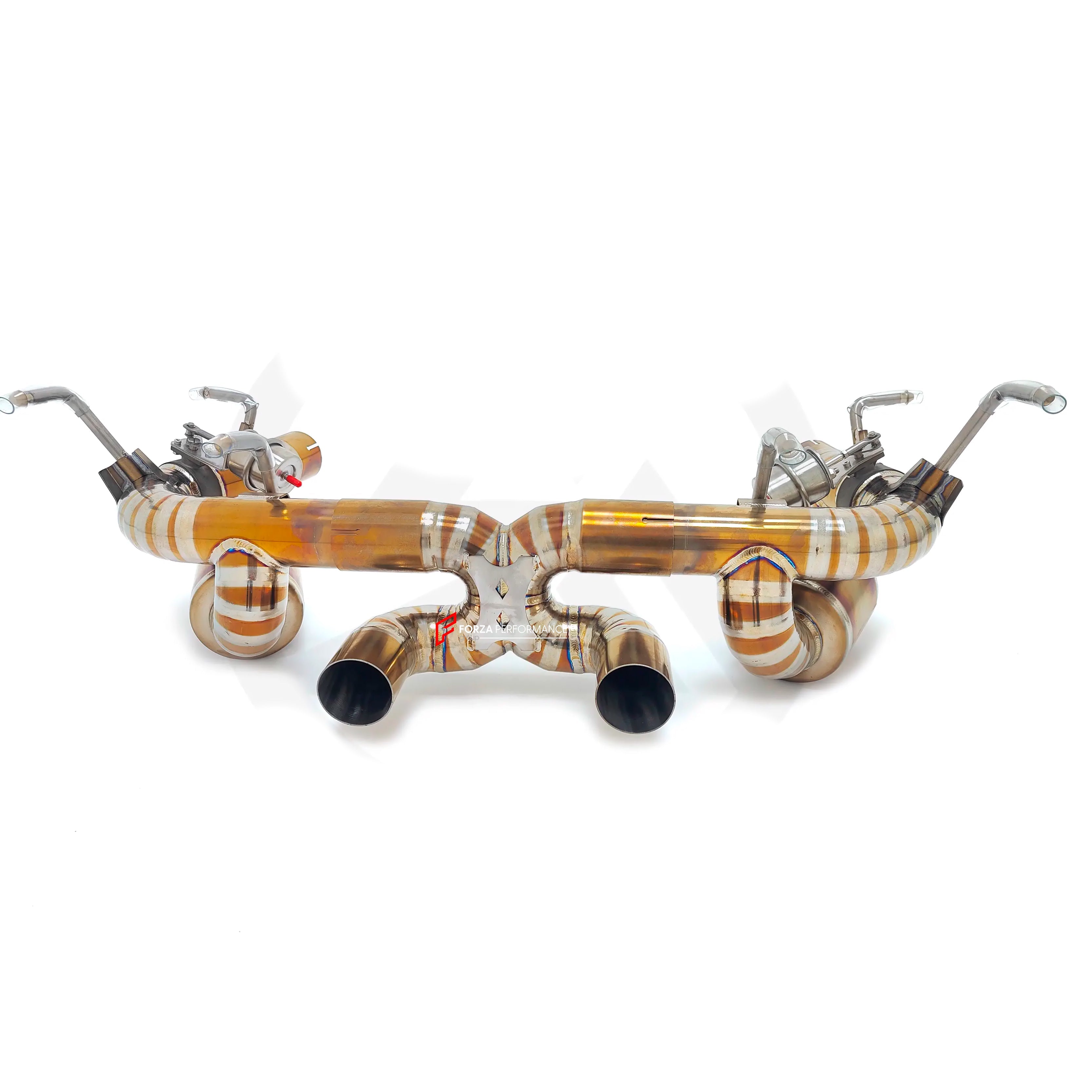 TITANIUM VALVED EXHAUST CATBACK MUFFLER for FERRARI 458 4.5T 2009 - 2015