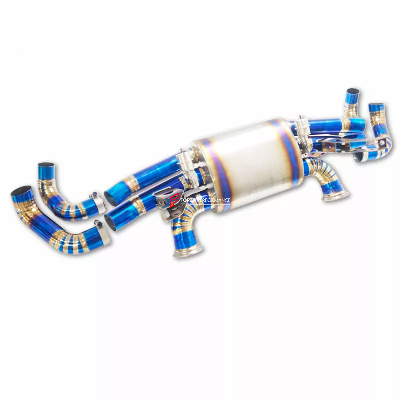 TITANIUM VALVED EXHAUST CATBACK MUFFLER for LAMBORGHINI GALLARDO LP560-4 5.2T 2008 - 2014