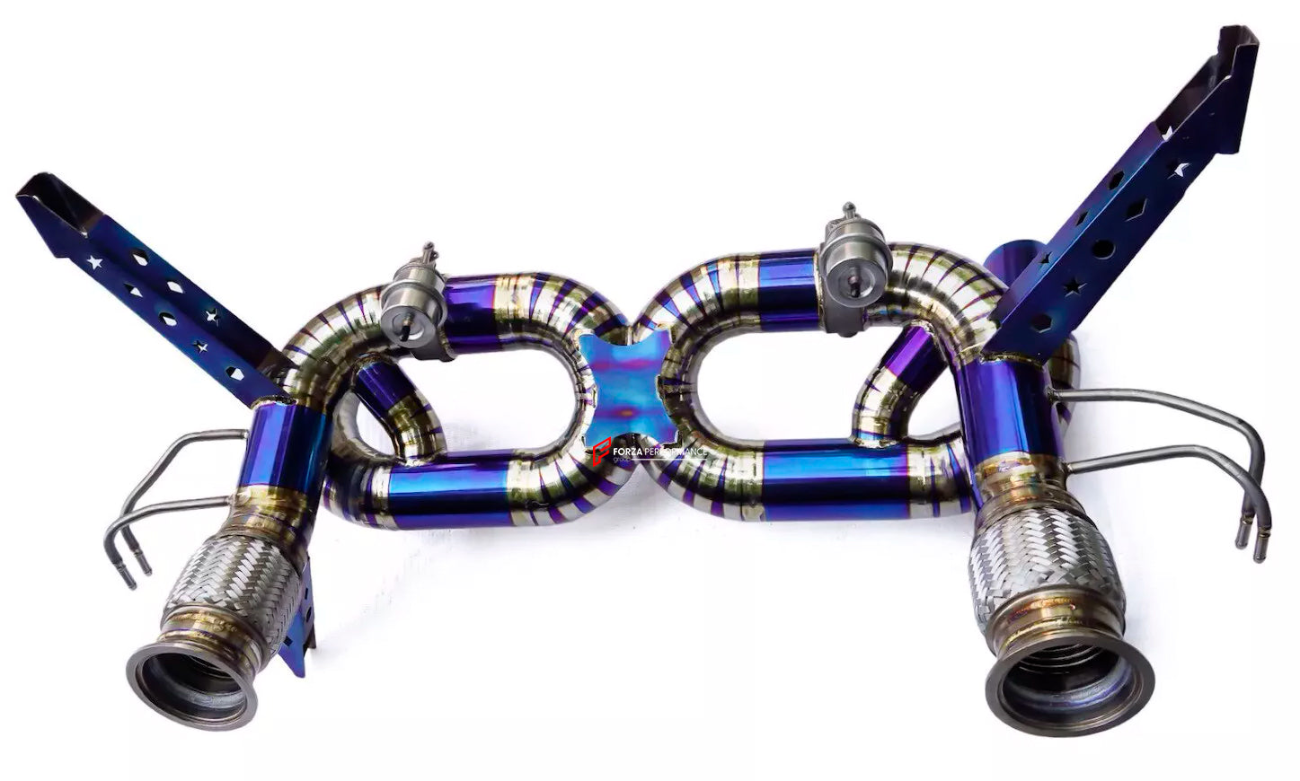 TITANIUM VALVED EXHAUST CATBACK MUFFLER for LAMBORGHINI HURACAN STO LP640-2 5.2T 2021+ TECNICA LP640 5.2T 2022+