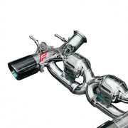 TITANIUM VALVED EXHAUST SYSTEM CATBACK MUFFLER X PIPE for MASERATI MC20 2020+ 3.0T