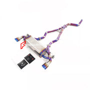 TITANIUM VALVED EXHAUST CATBACK MUFFLER PURPLE BURNT for Toyota Supra A90 3.0T 2019+