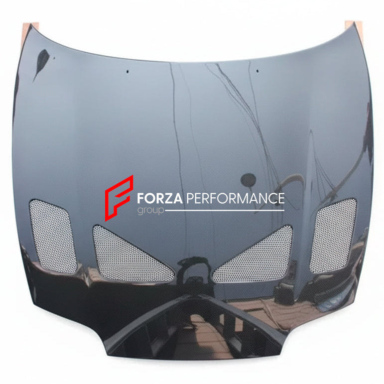 Buy Now CARBON FIBER HOOD BONNET for TOYOTA SUPRA MK4 1993 - 2002 and upgrade car parts from SIR Tuning at the Best Price. Headlights, Tail lights, Bodykits, Navigations, body kit and more - Fast & Free Shipping within Europe, US & Worldwide.