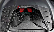 TRANSPARENT DRY CARBON ENGINE COVER for FERRARI 488 GTS PISTA 2015 - 2020