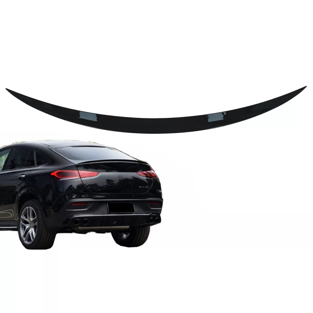 Trunk Boot Lid Spoiler suitable for Mercedes GLE Coupe C167 (2020-Up) Piano Black – product image 1