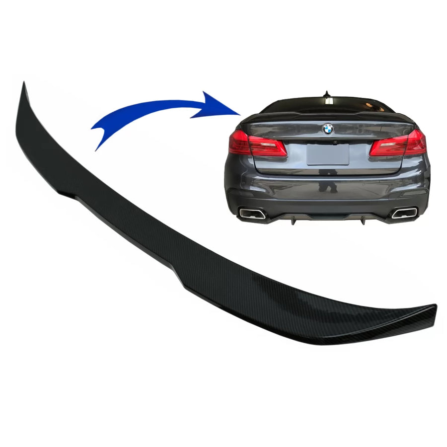 Trunk Boot Spoiler suitable for BMW 5 Series G30 (2017-Up) M Performance Design Carbon Look – product image 1