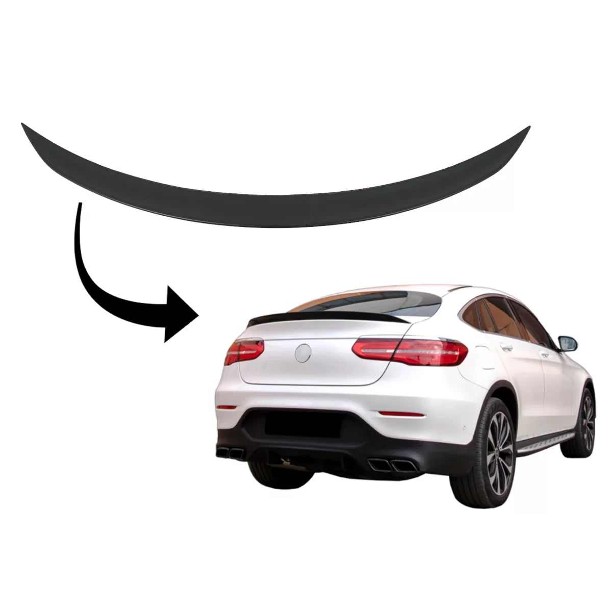 Trunk Boot Spoiler suitable for Mercedes GLC Coupe C253 (2015-Up) – product image 1