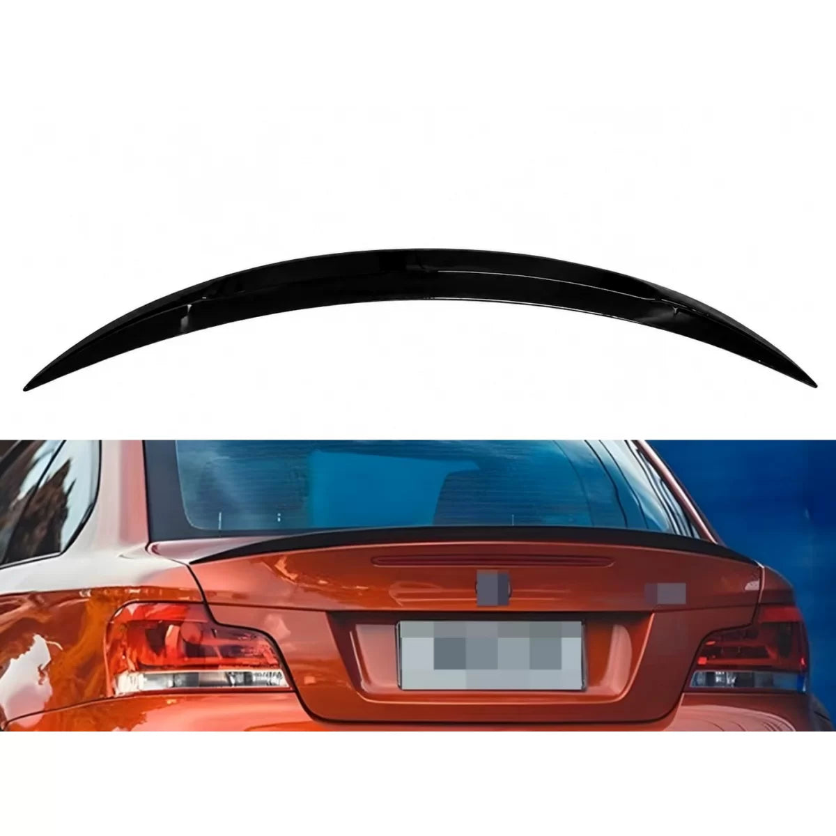 Trunk Boot Spoiler Wing suitable for BMW 1 Series E82 Coupe E88 Cabrio (2007-2013) Piano Black – product image 1