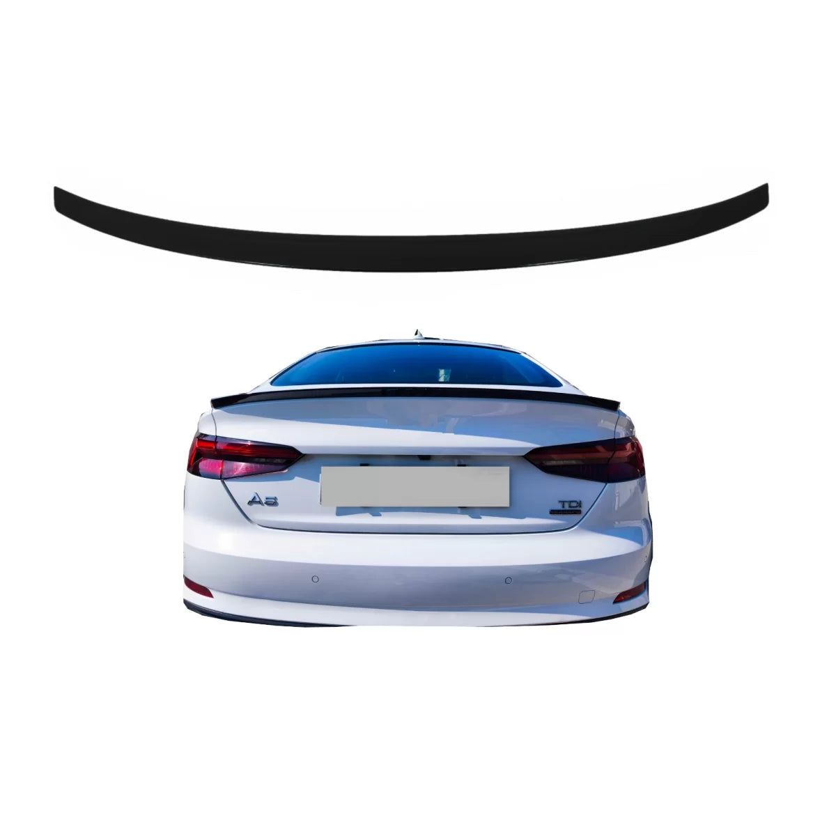 Trunk Spoiler suitable for Audi A5 F5 Sportback (2017-Up) Piano Black – product image 1