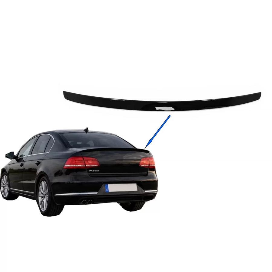 Trunk Spoiler Wing suitable for VW Passat B7 Sedan (2010-2014) Black – product image 1