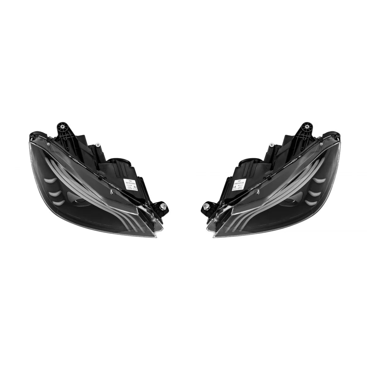Tuning LED headlight set suitable for Mercedes C-Class W204, S204 2011-2014 with chrome base, left and right – product image 