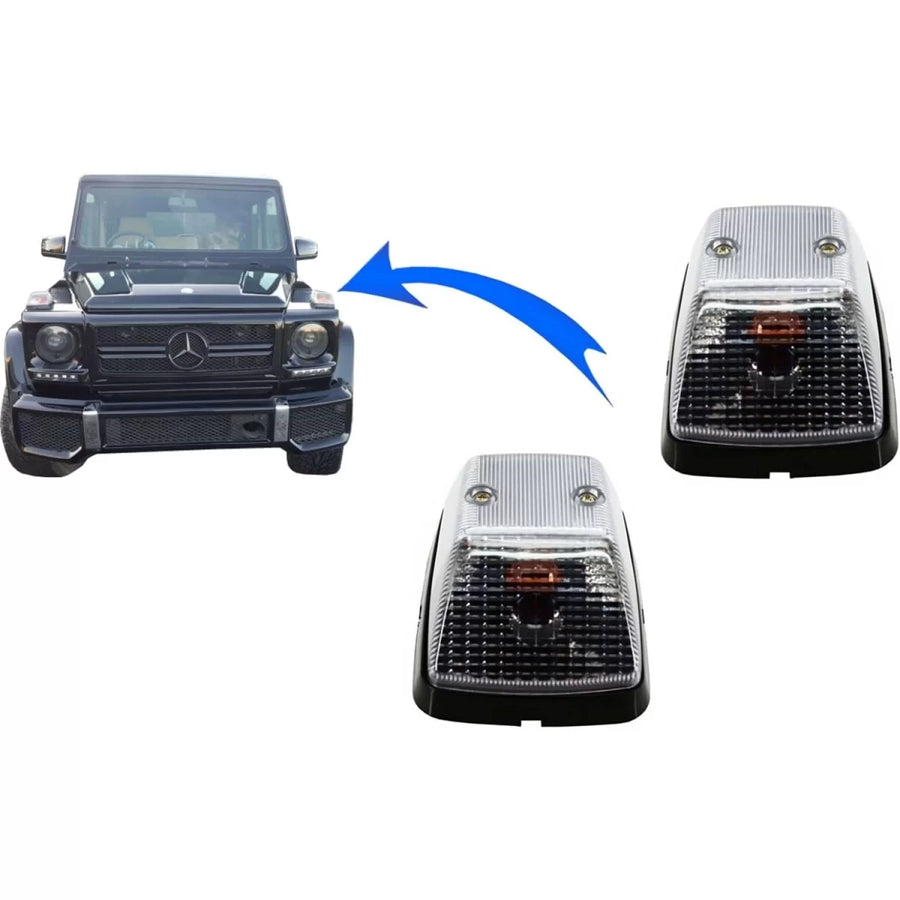 Turning Lights suitable for Mercedes G-Class W463 (1989-2015) Clear OEM Look – product image 1