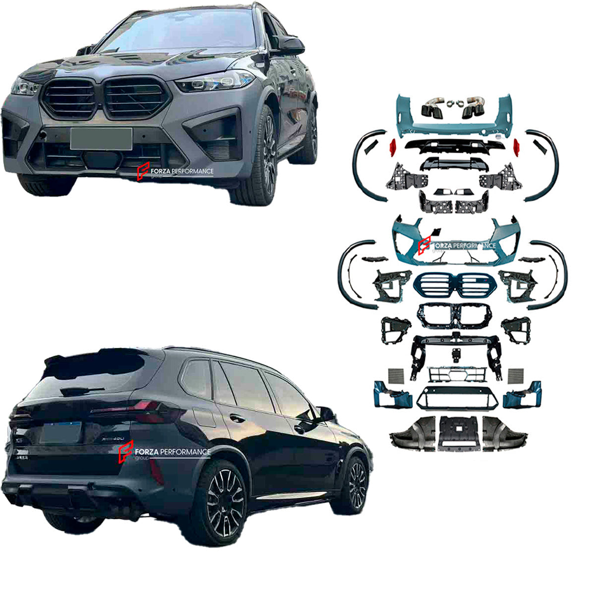 CONVERSION UPGRADE BODY KIT for BMW X5 G05 LCI 2023+ UPGRADE to X5M F95 LCI FACELIFT